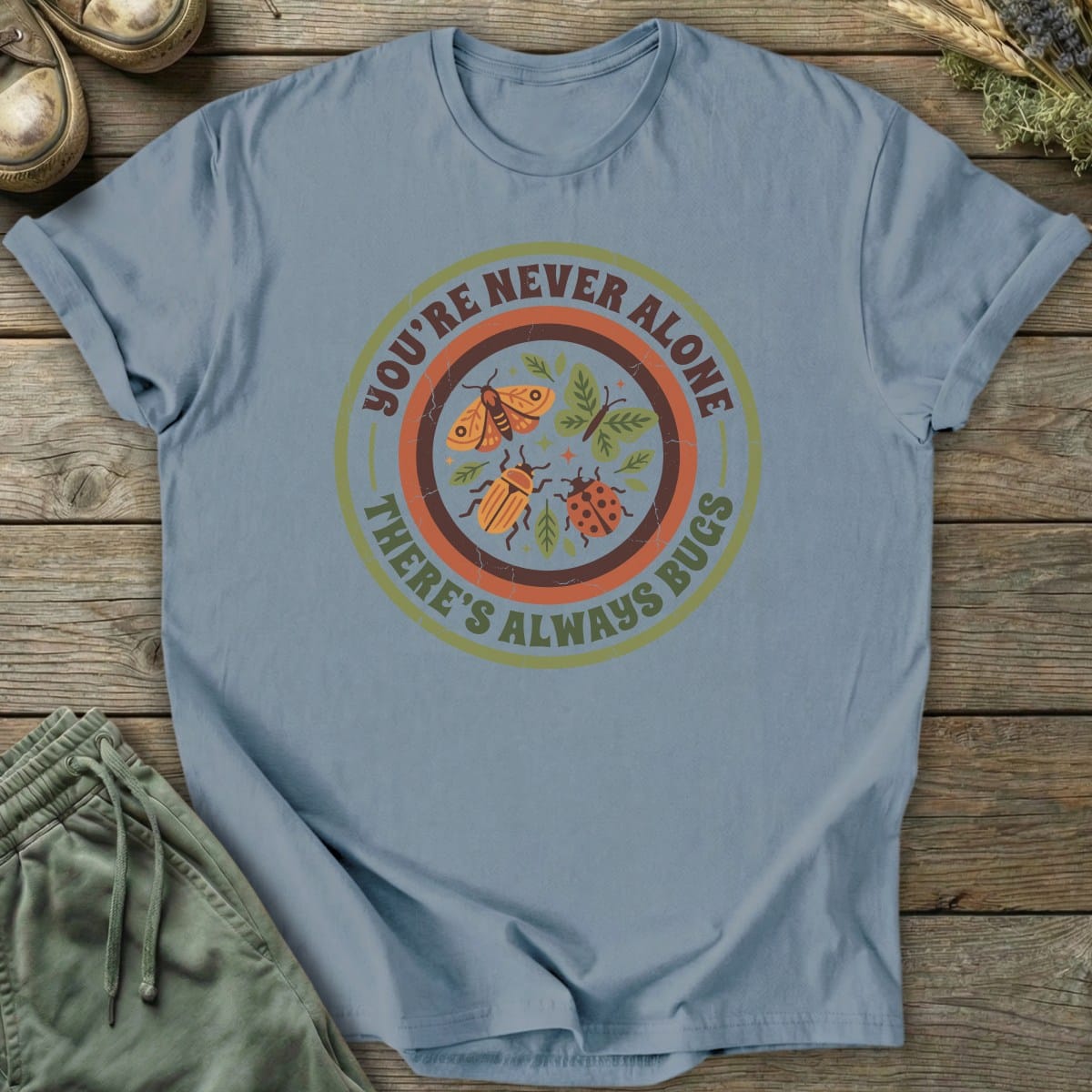 Printify T-Shirt There's Bugs T-Shirt