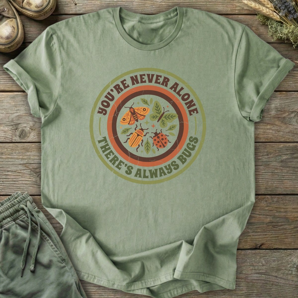 Printify T-Shirt There's Bugs T-Shirt