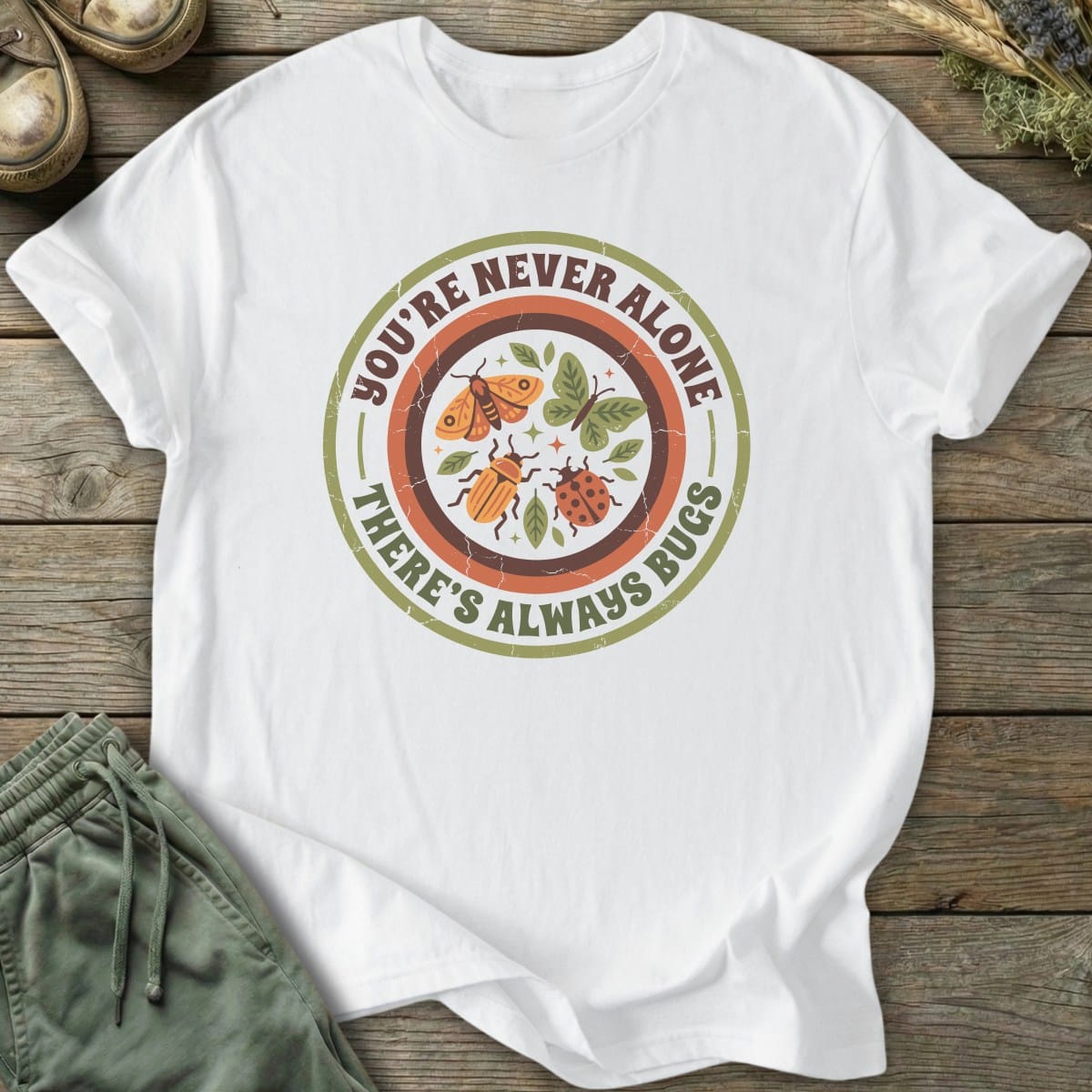 Printify T-Shirt There's Bugs T-Shirt