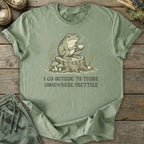 Printify T-Shirt Think Somewhere Prettier T-Shirt