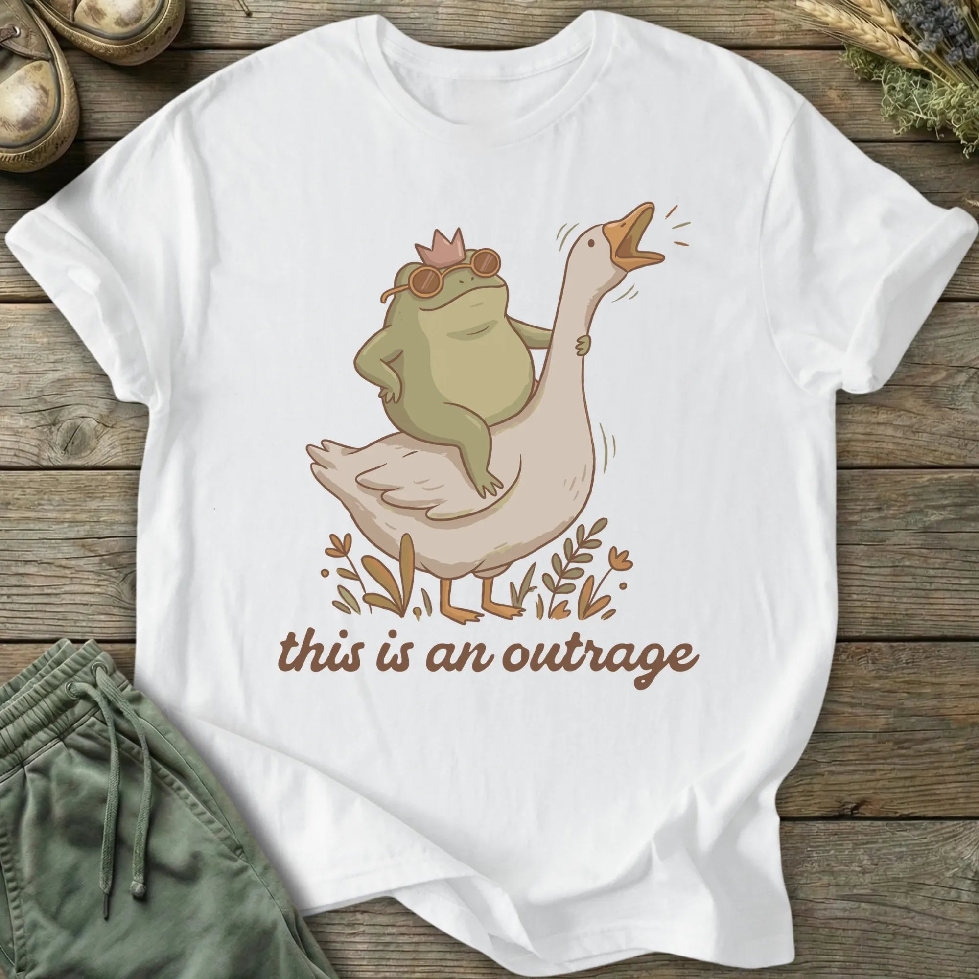 Printify T-Shirt This Is An Outrage T-Shirt