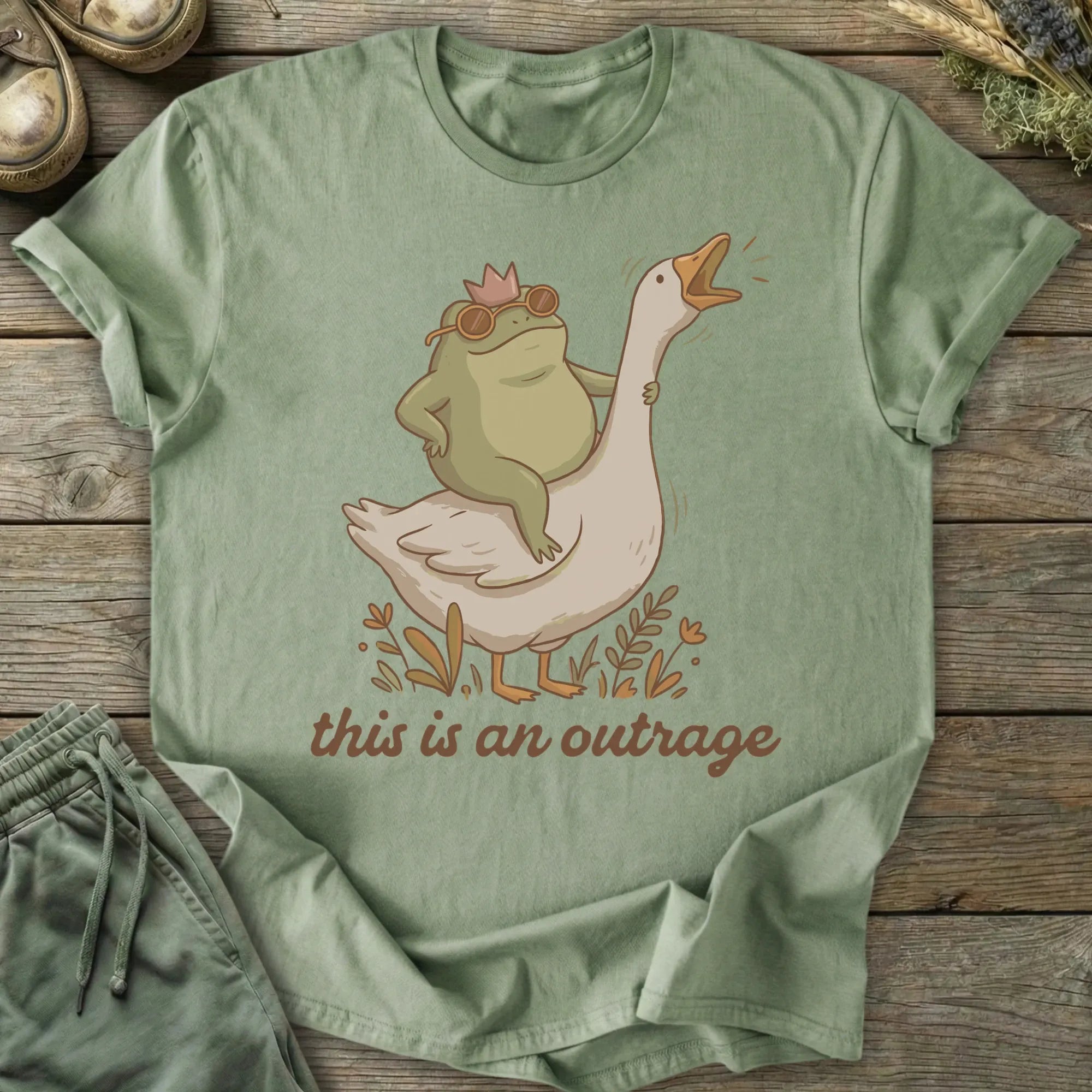 Printify T-Shirt This Is An Outrage T-Shirt