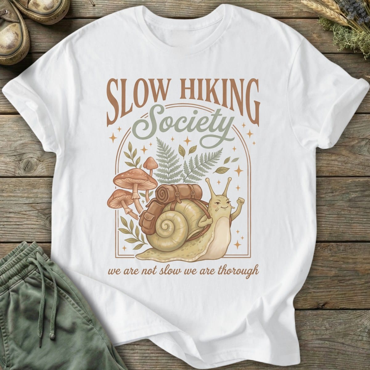 Printify T-Shirt Thorough Not Slow T-Shirt
