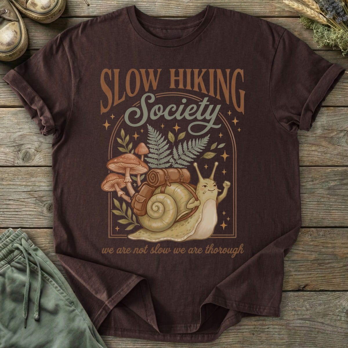 Printify T-Shirt Thorough Not Slow T-Shirt