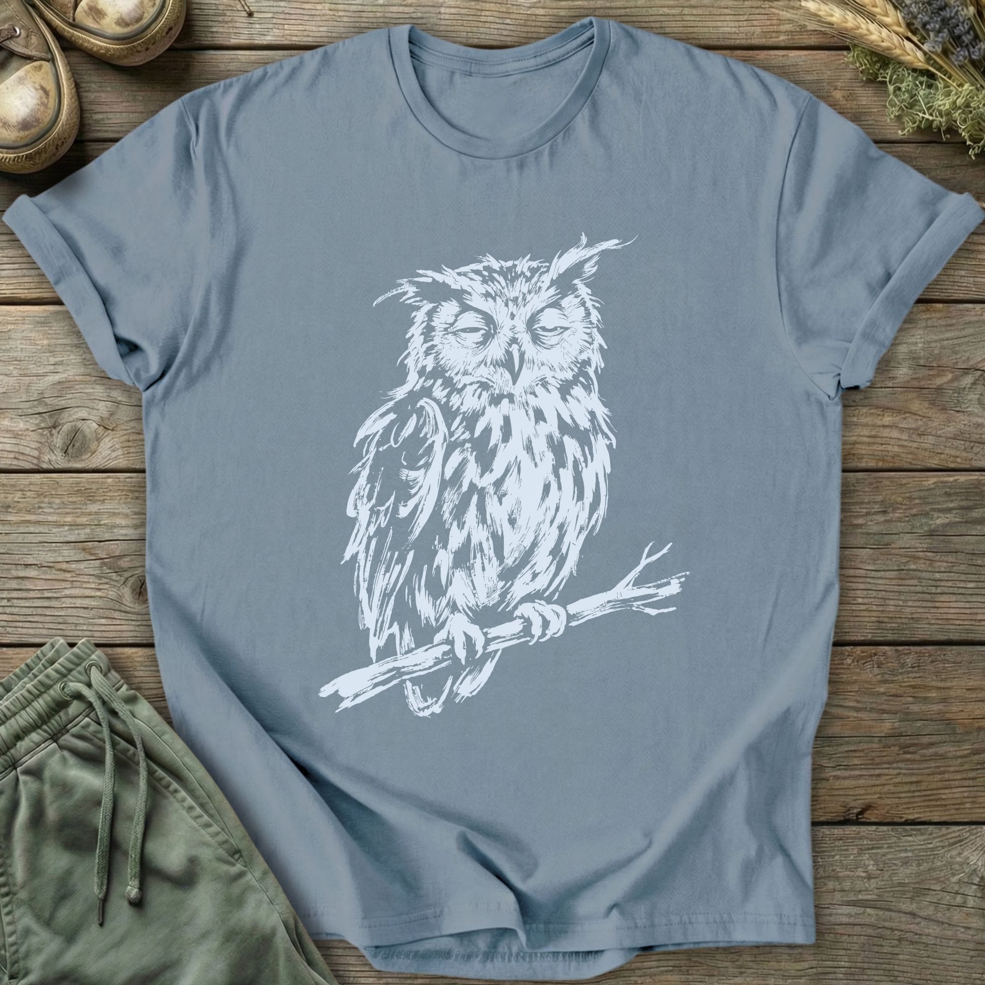 Printify T-Shirt Tired Owl T-Shirt