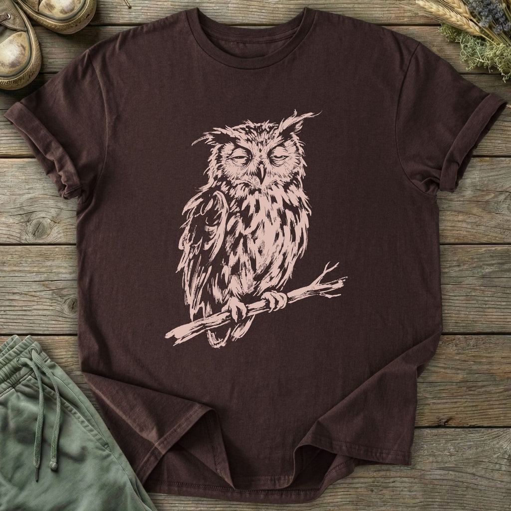 Printify T-Shirt Tired Owl T-Shirt