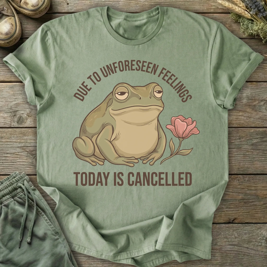 Printify T-Shirt Today Is Cancelled T-Shirt
