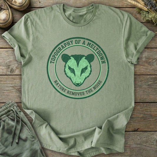 Printify T-Shirt Topography Of A Meltdown T-Shirt