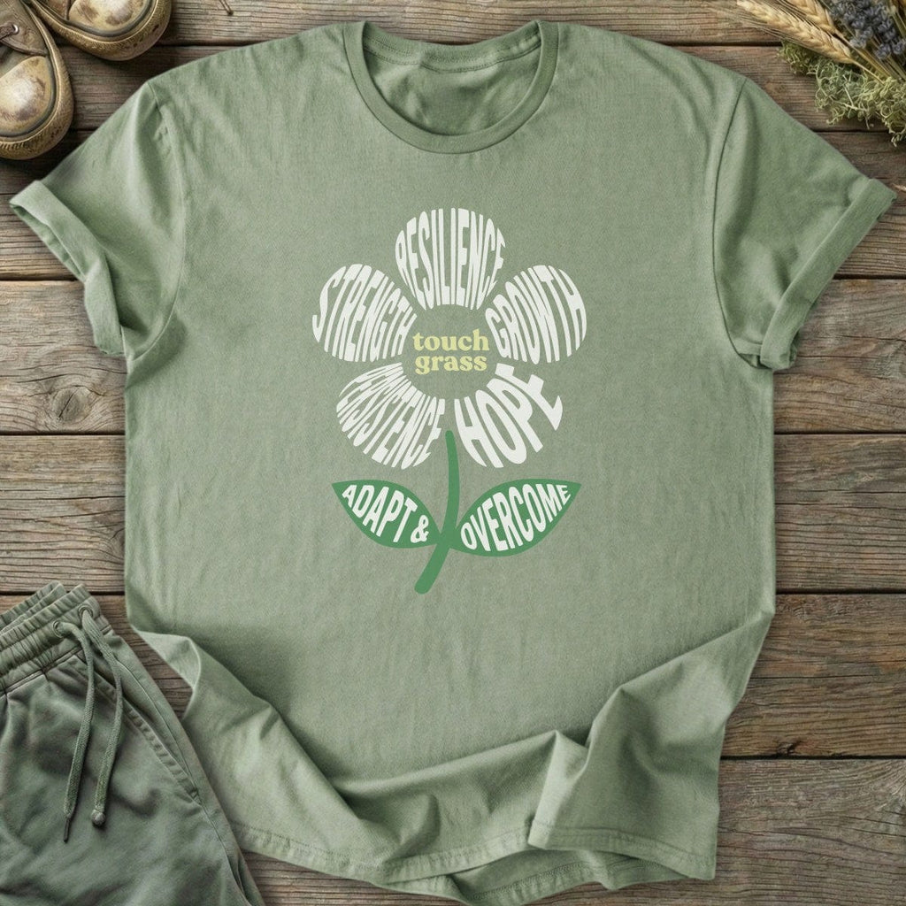 Printify T-Shirt Touch Grass Flower T-Shirt