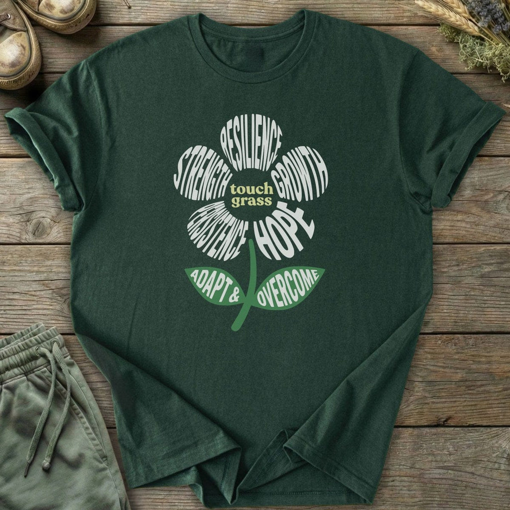 Printify T-Shirt Touch Grass Flower T-Shirt