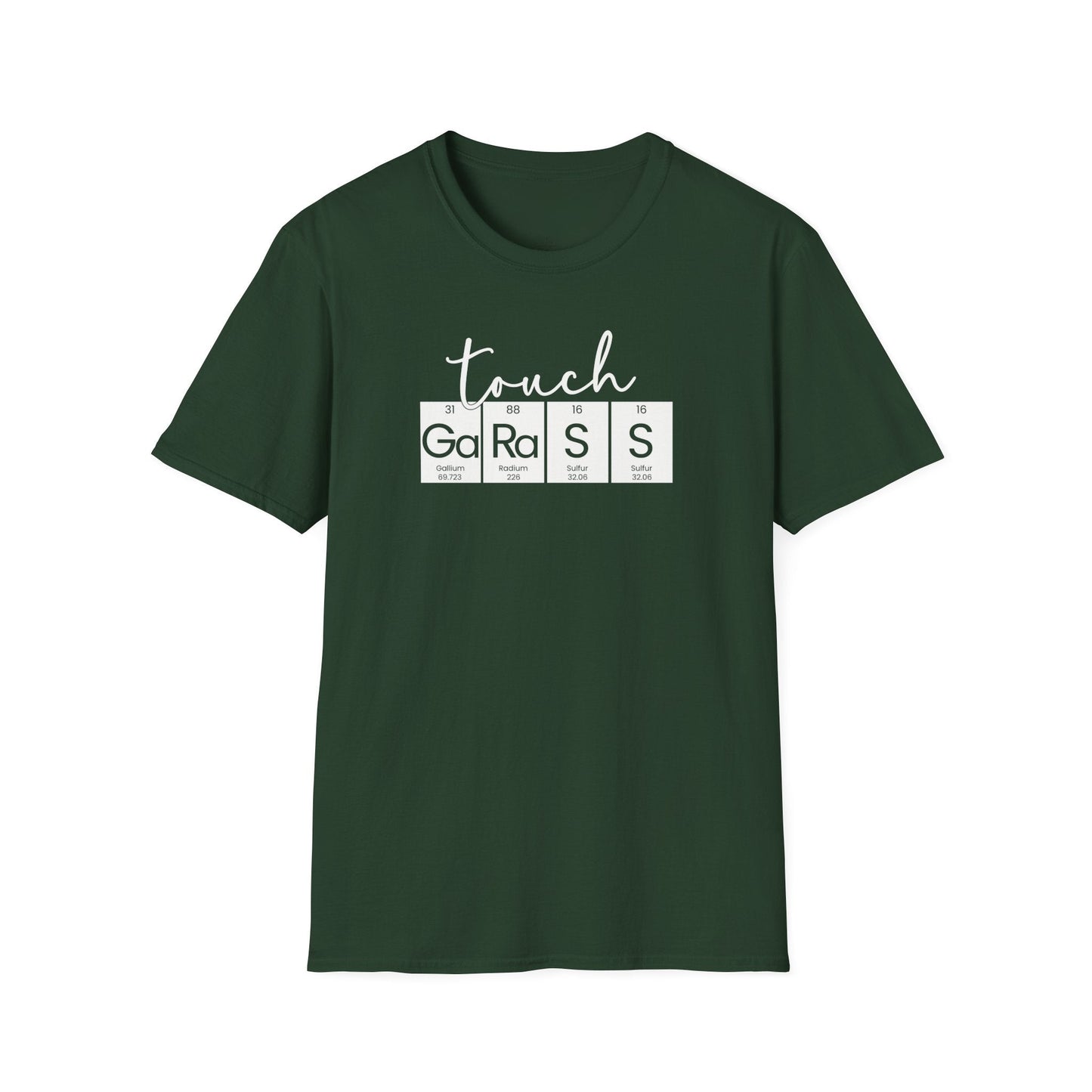 Printify T-Shirt Touch Grass Periodic Table T-Shirt