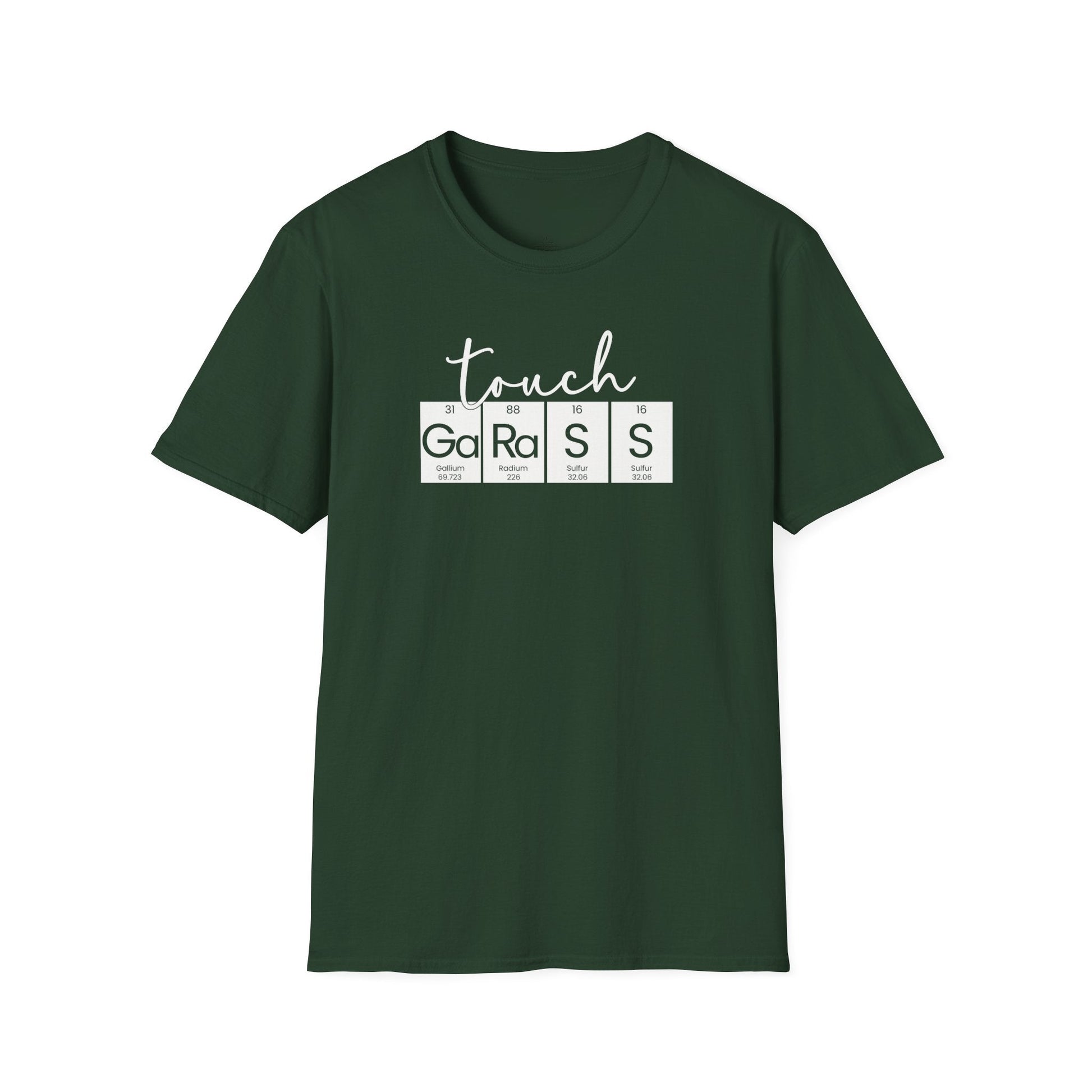Printify T-Shirt Touch Grass Periodic Table T-Shirt