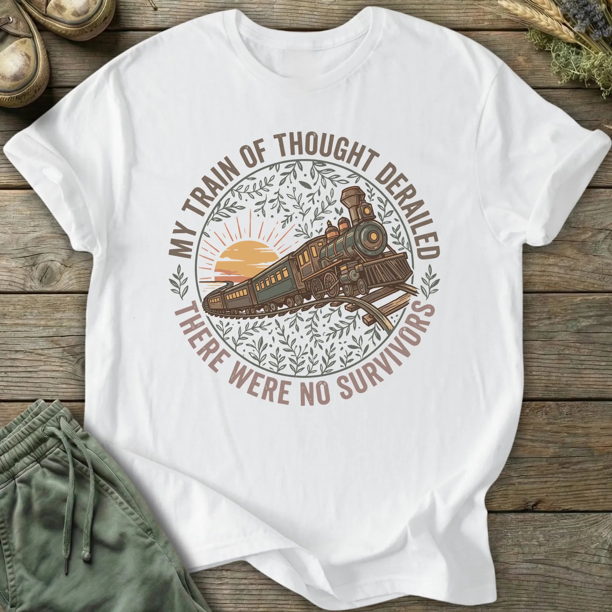 Printify T-Shirt Train Of Thought T-Shirt
