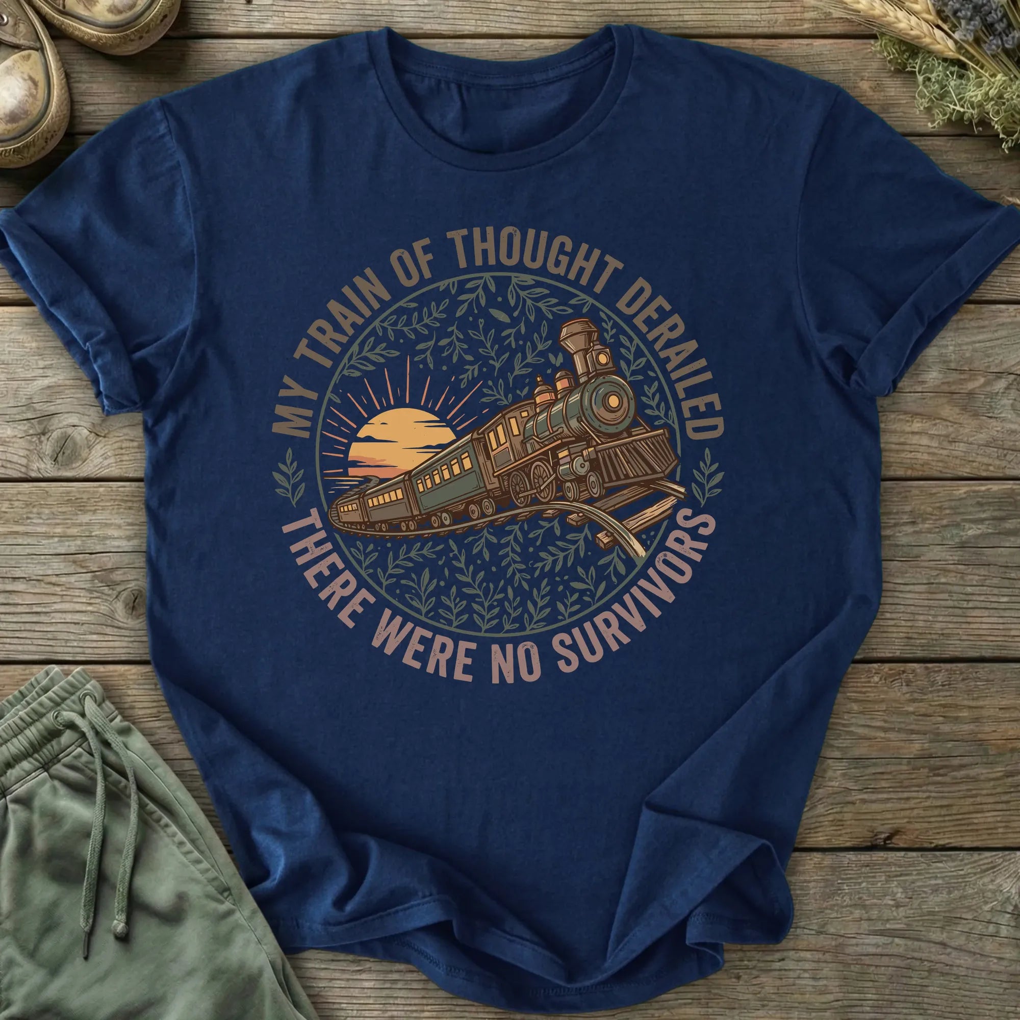 Printify T-Shirt Train Of Thought T-Shirt
