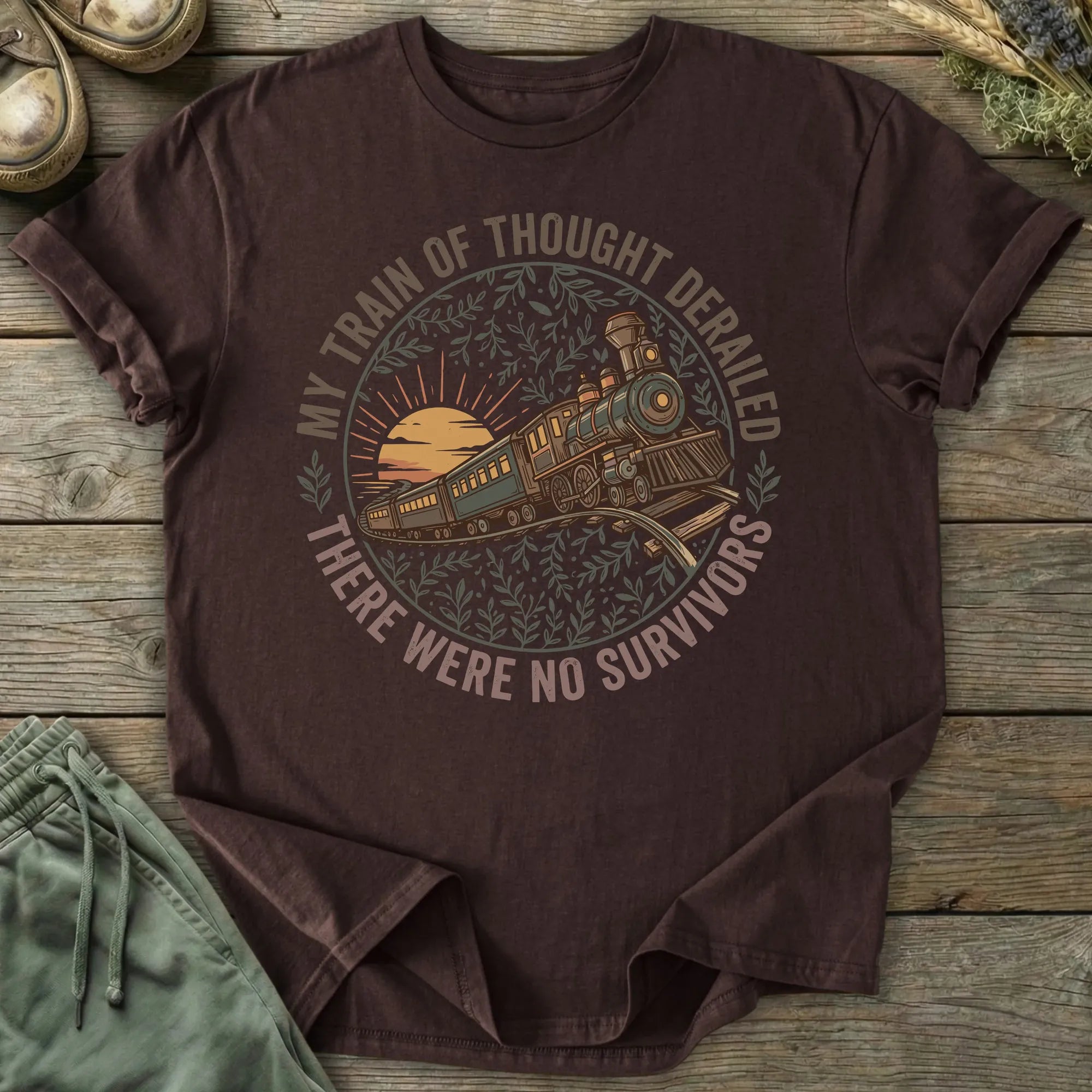 Printify T-Shirt Train Of Thought T-Shirt