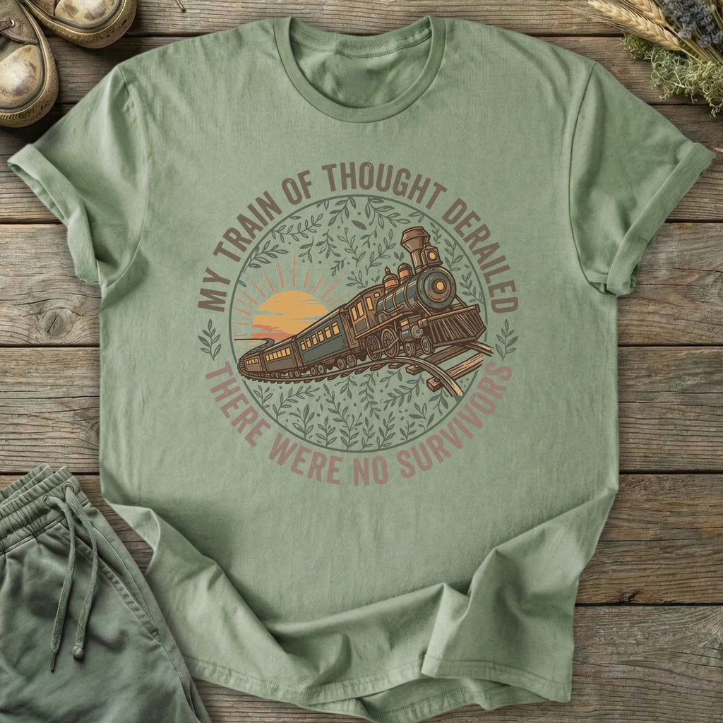 Printify T-Shirt Train Of Thought T-Shirt
