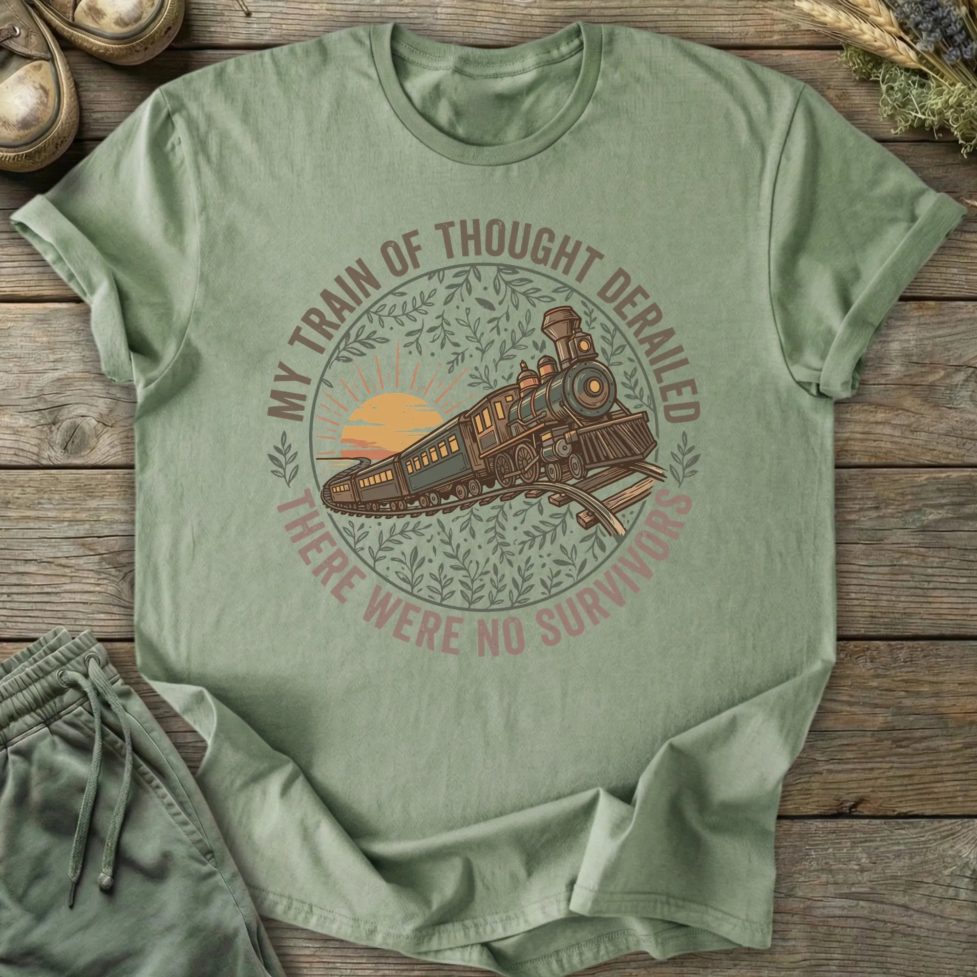 Printify T-Shirt Train Of Thought T-Shirt