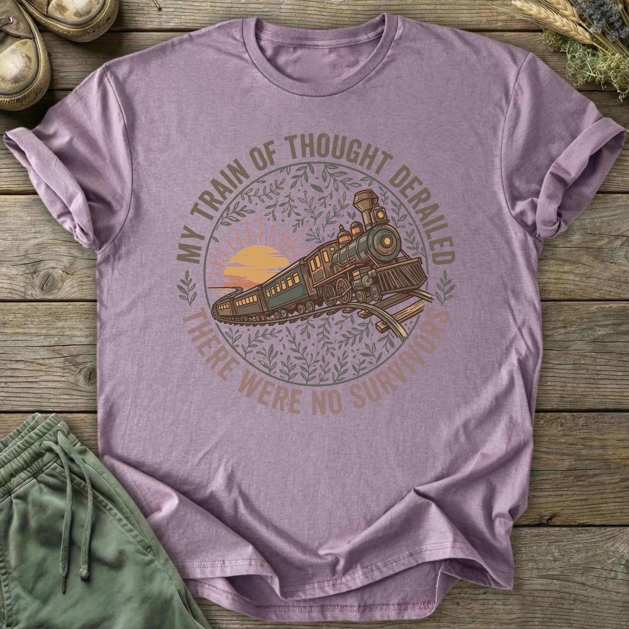 Printify T-Shirt Train Of Thought T-Shirt