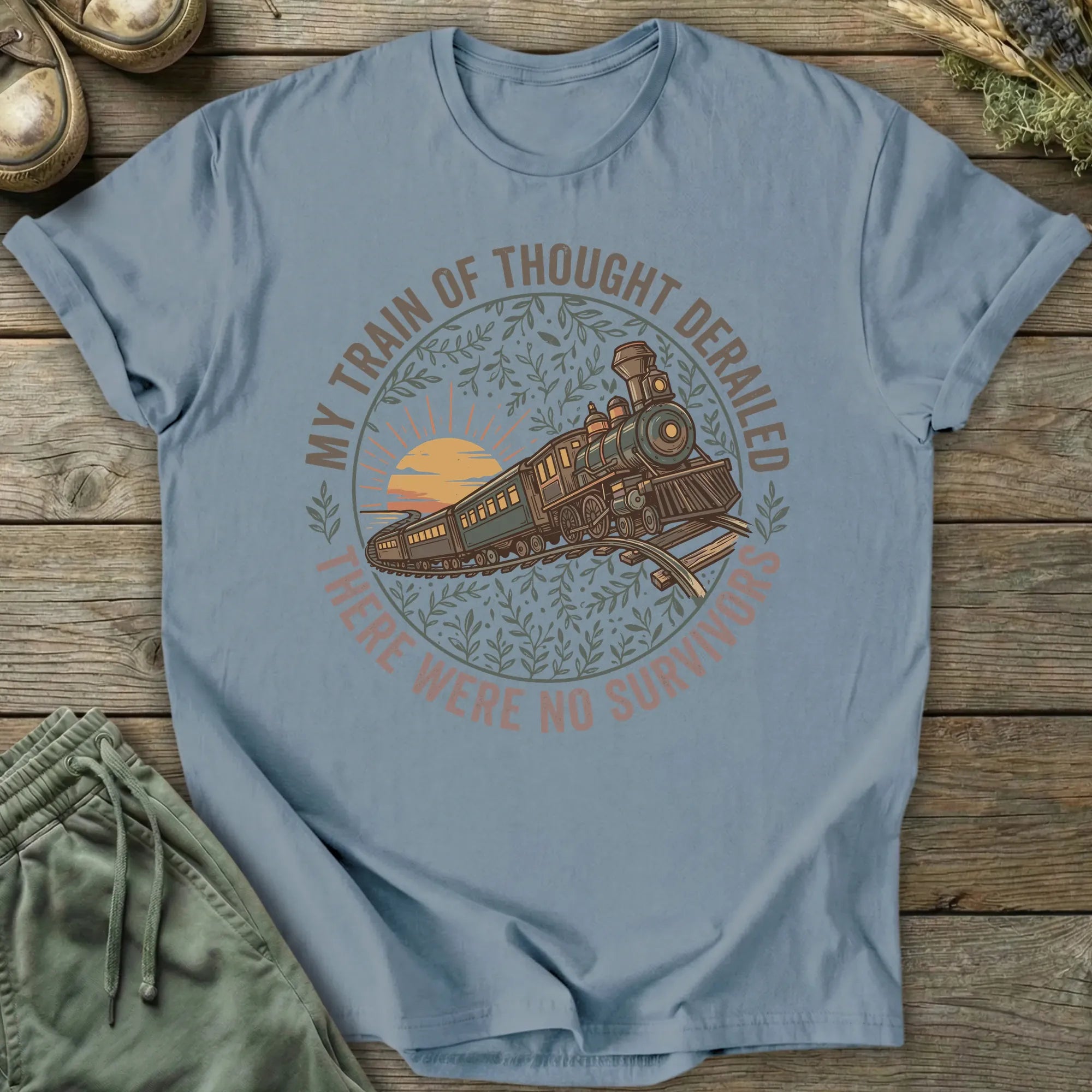 Printify T-Shirt Train Of Thought T-Shirt