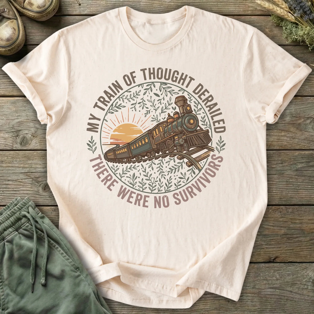 Printify T-Shirt Train Of Thought T-Shirt