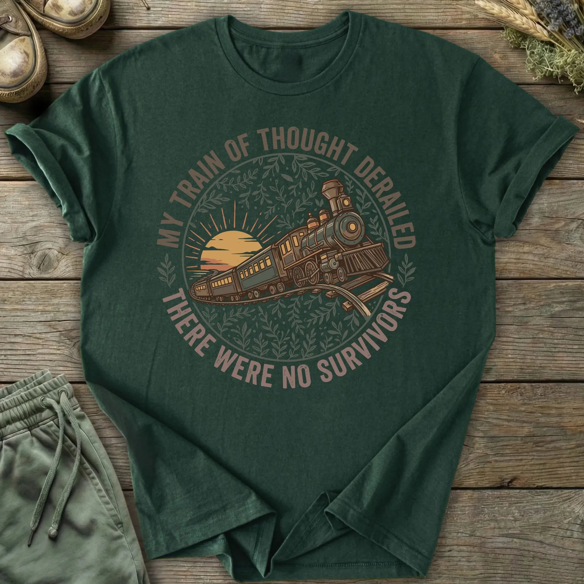 Printify T-Shirt Train Of Thought T-Shirt