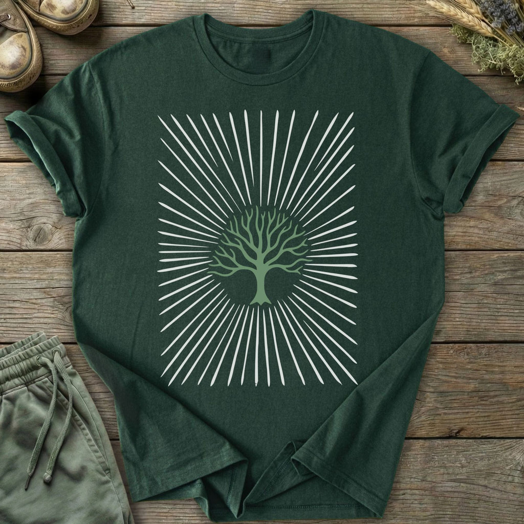 Printify T-Shirt Tree Rays T-Shirt