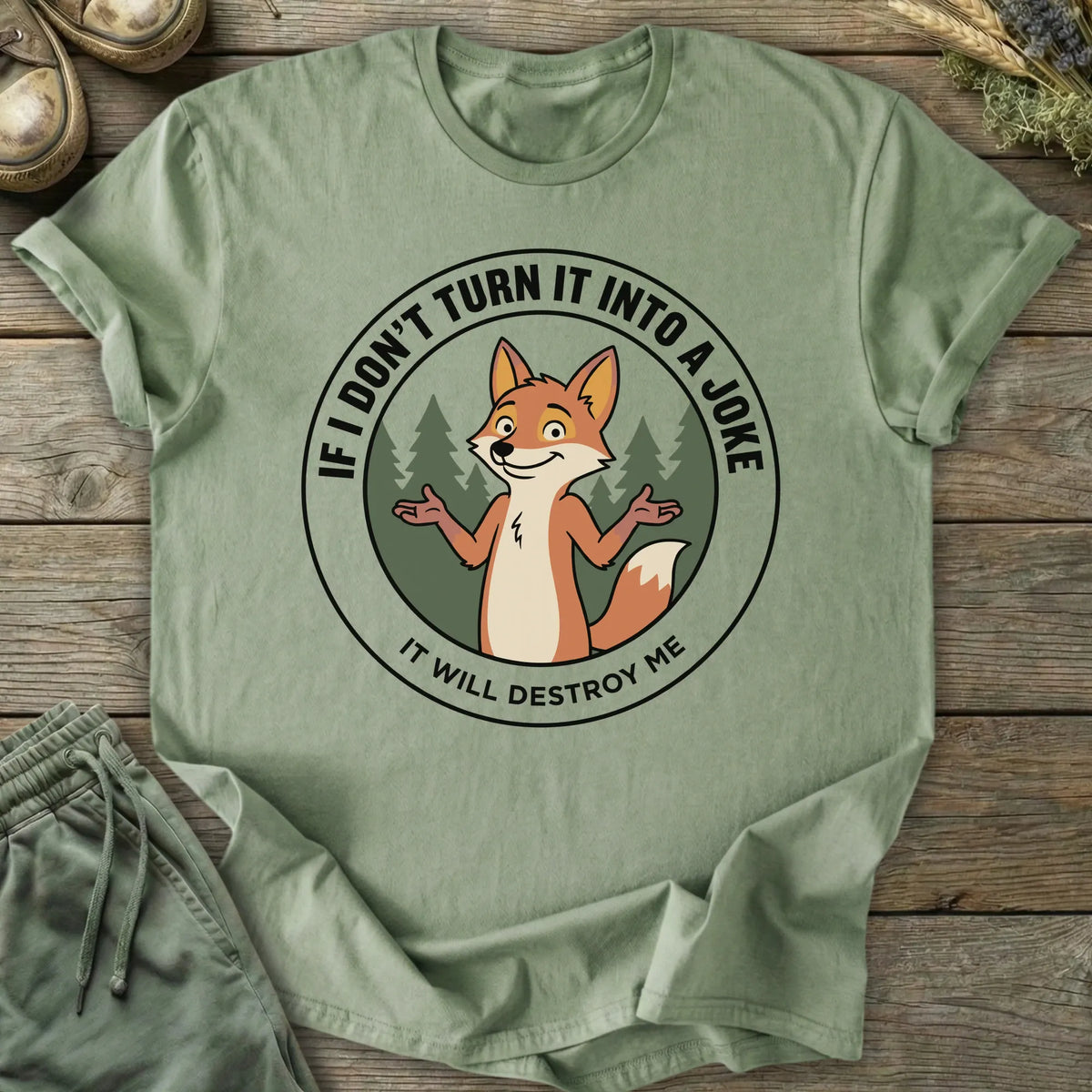 Printify T-Shirt Turn It Into A Joke T-Shirt