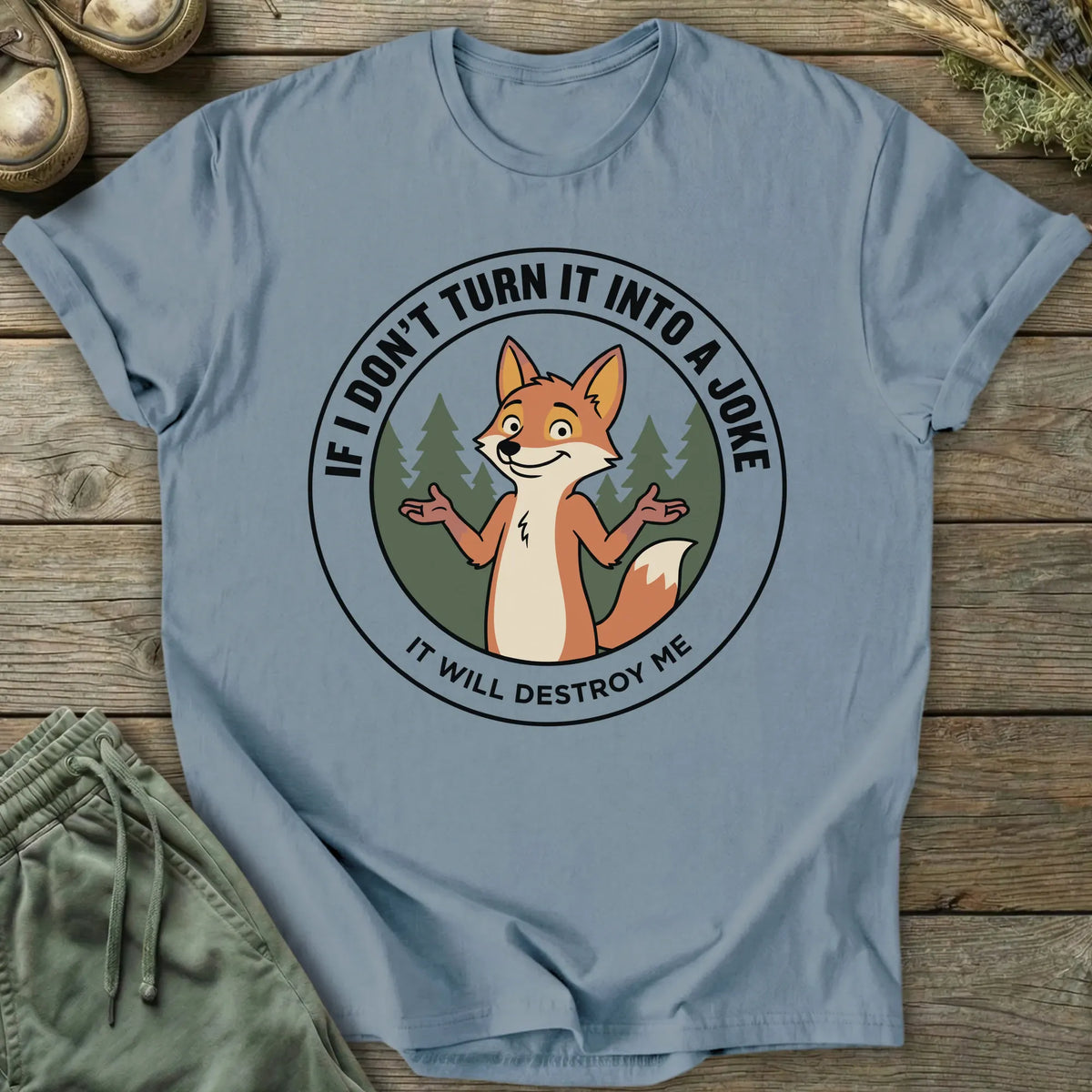 Printify T-Shirt Turn It Into A Joke T-Shirt
