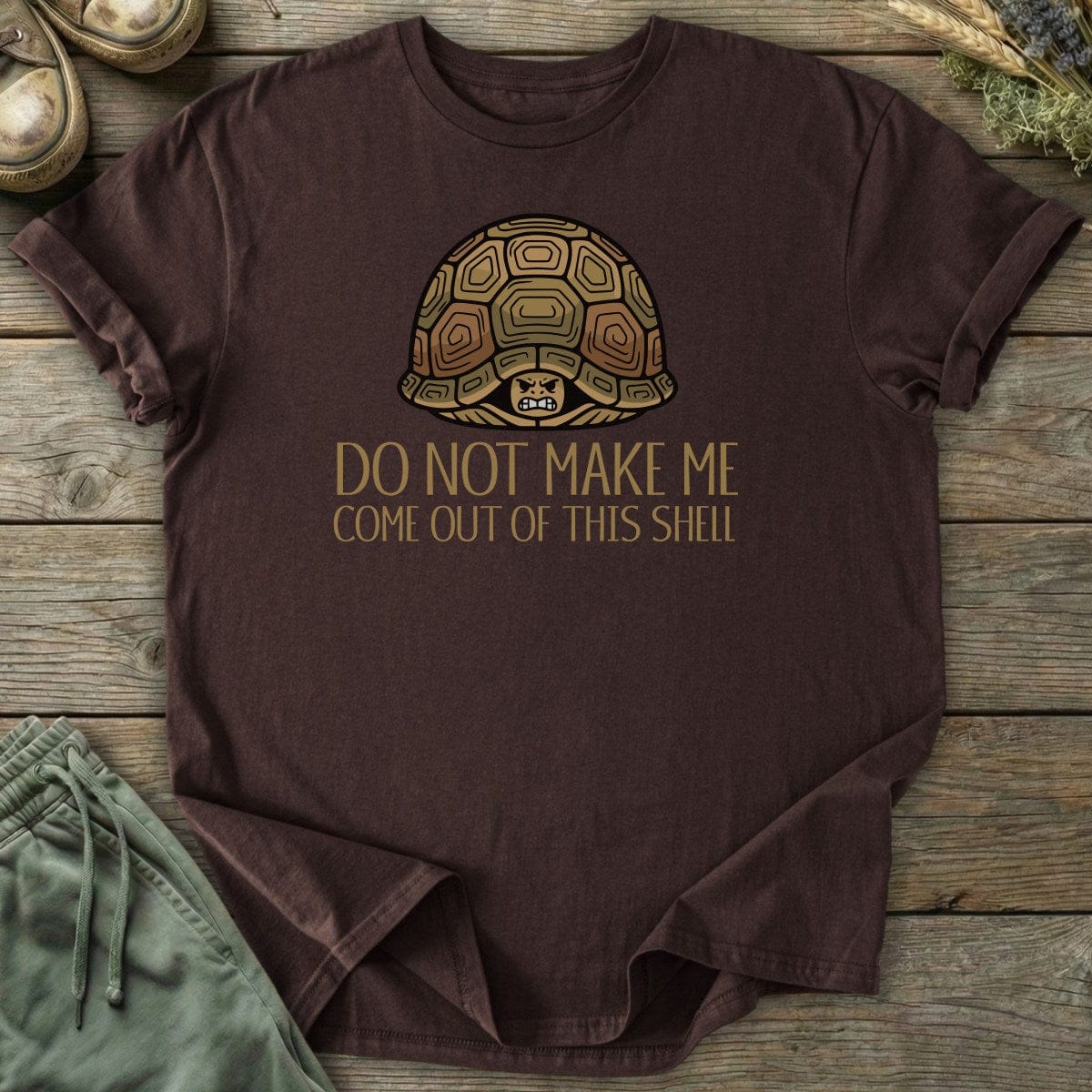 Printify T-Shirt Turtle Shell T-Shirt
