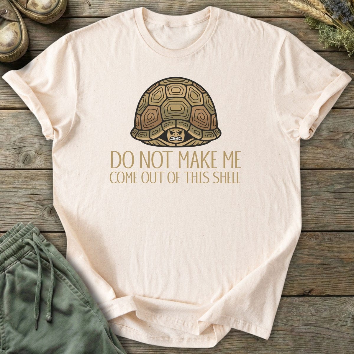 Printify T-Shirt Turtle Shell T-Shirt