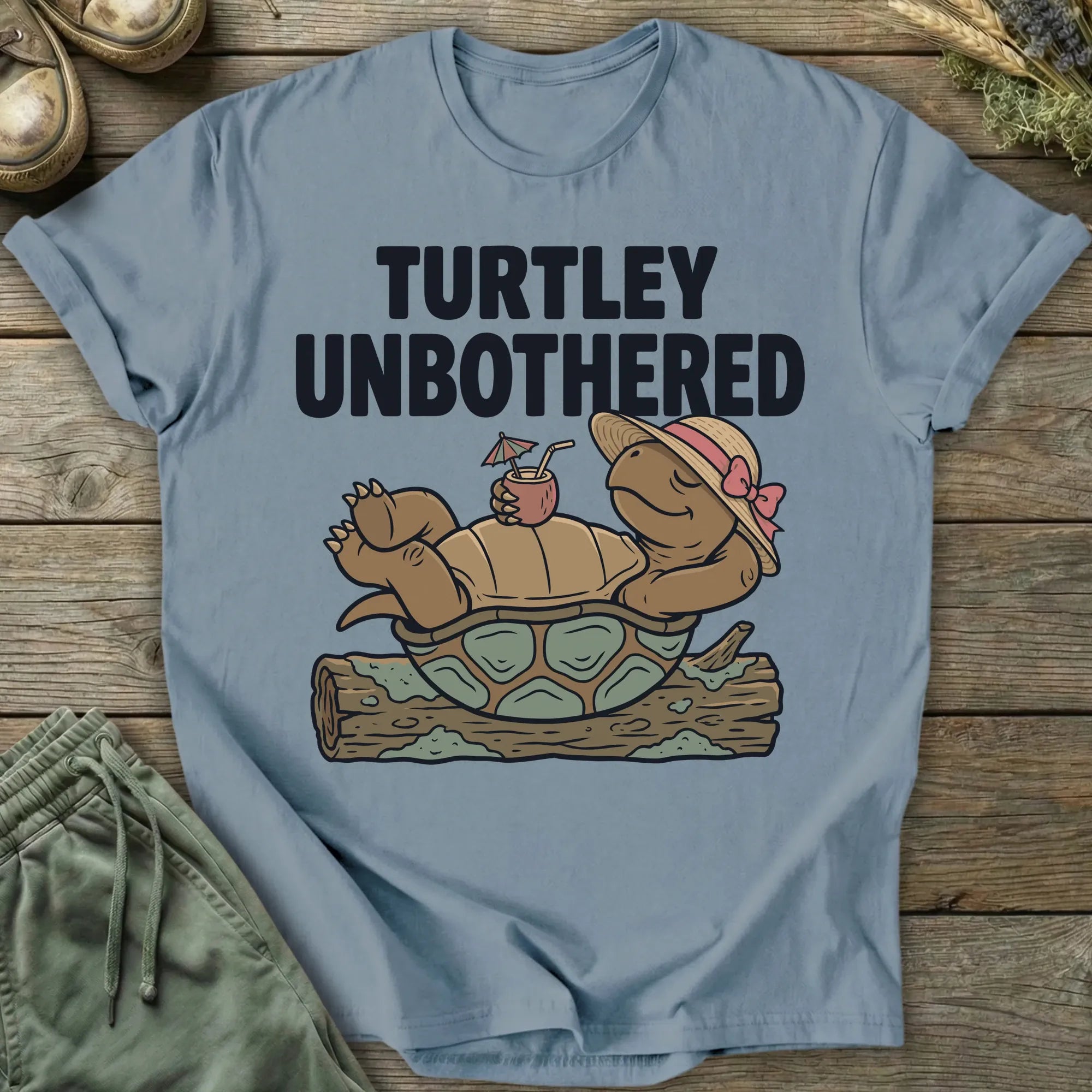 Printify T-Shirt Turtley Unbothered T-Shirt