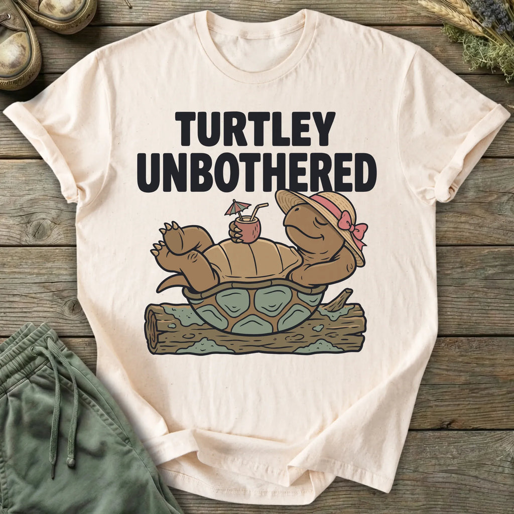 Printify T-Shirt Turtley Unbothered T-Shirt