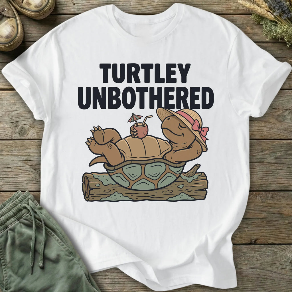Printify T-Shirt Turtley Unbothered T-Shirt