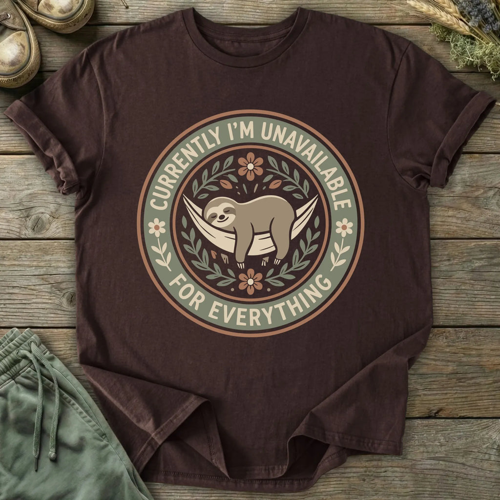 Printify T-Shirt Unavailable For Everything T-Shirt