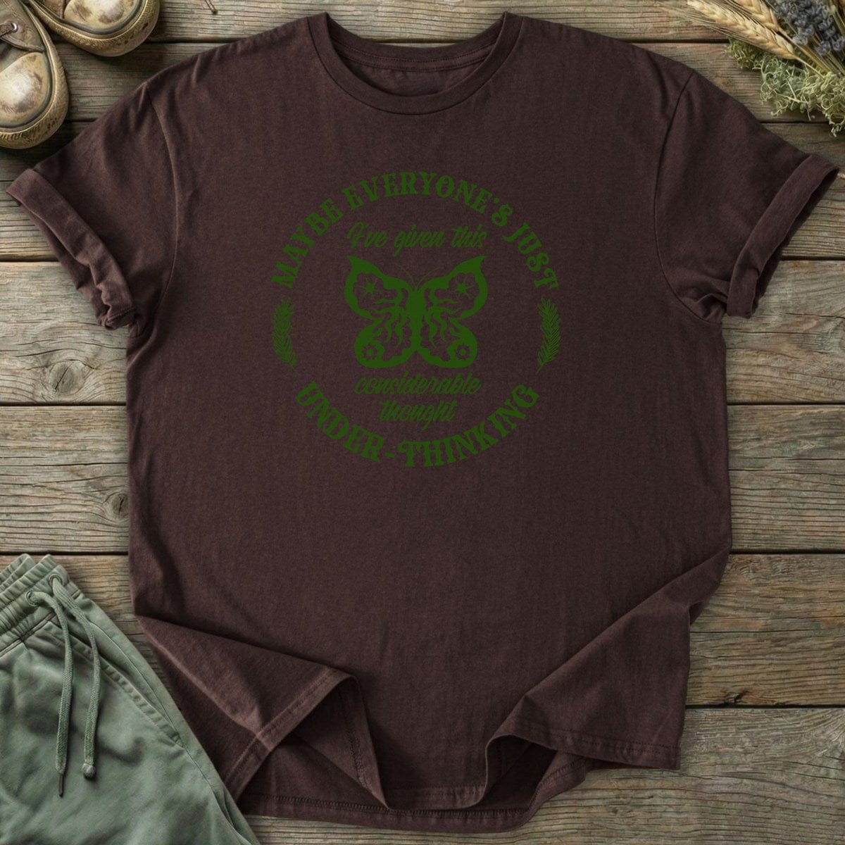Printify T-Shirt Under Thinking T-Shirt