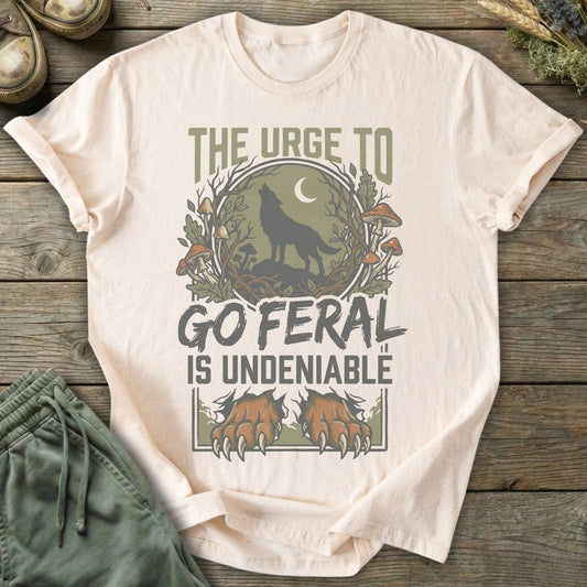 Printify T-Shirt Urge To Go Feral T-Shirt