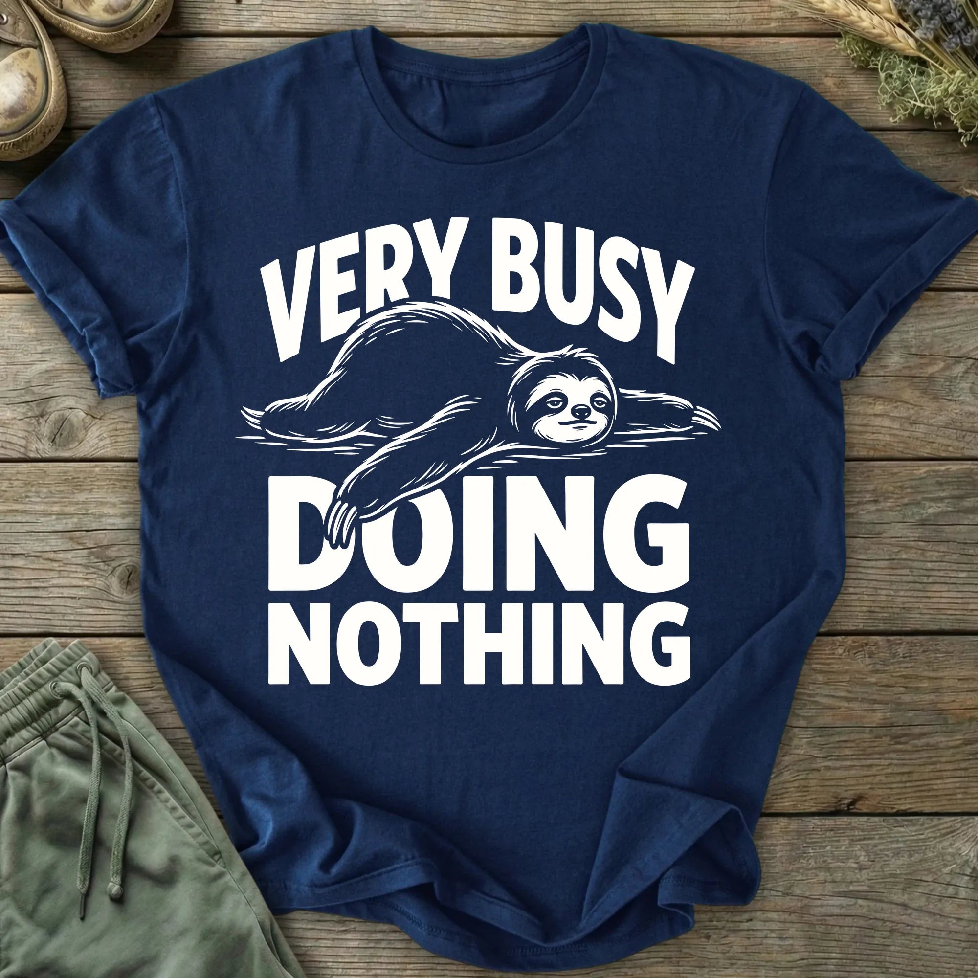 Printify T-Shirt Very Busy Doing Nothing T-Shirt