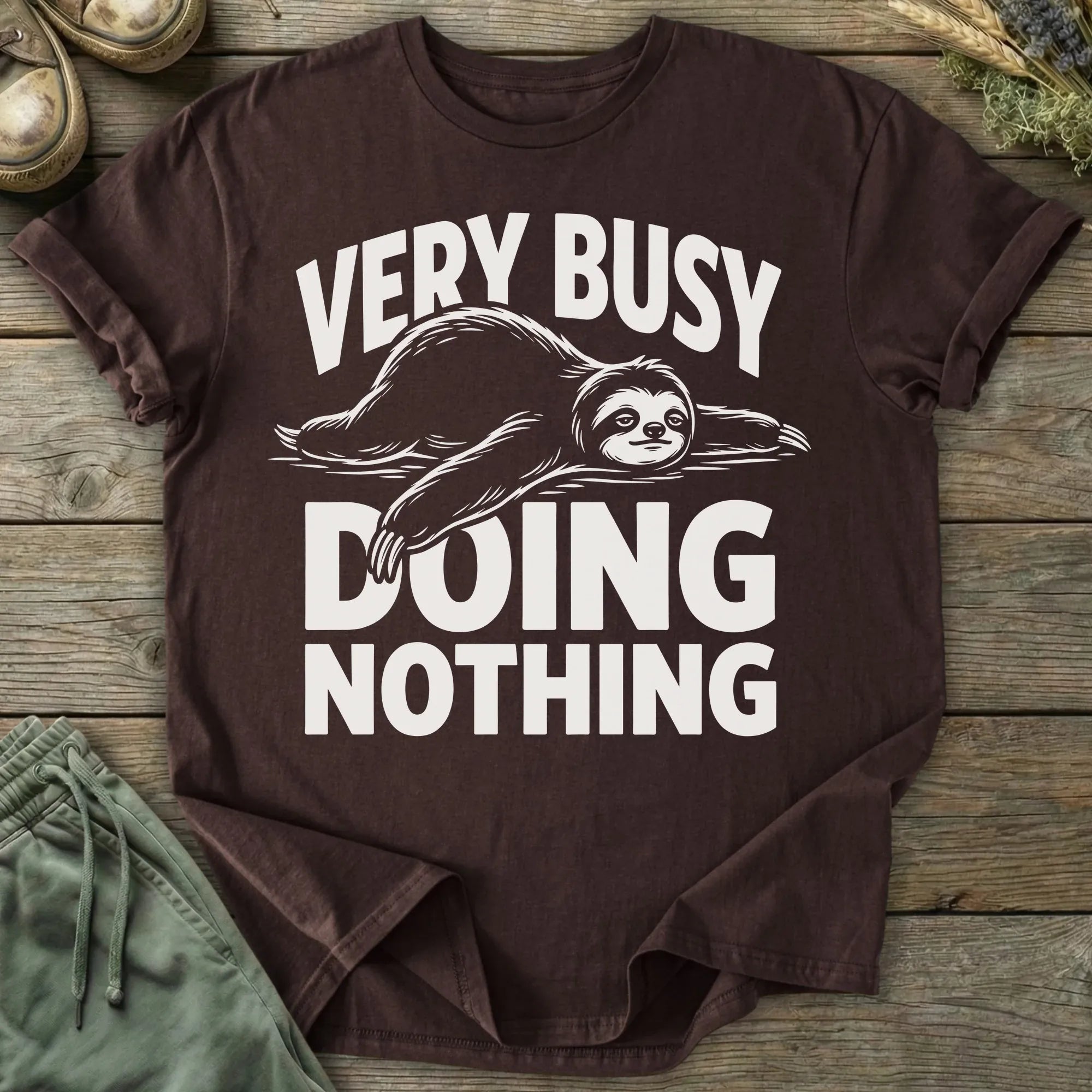 Printify T-Shirt Very Busy Doing Nothing T-Shirt