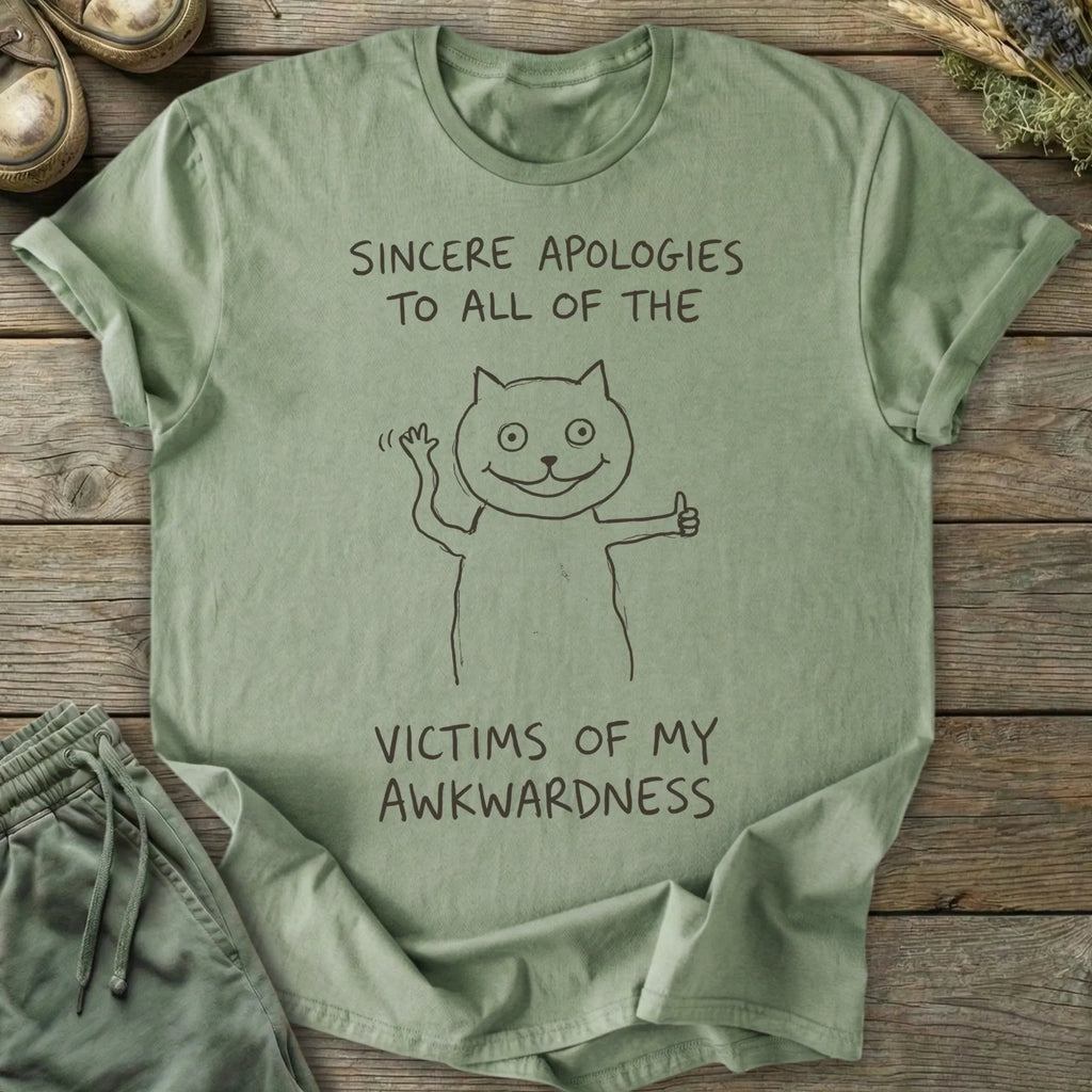 Printify T-Shirt Victims Of My Awkwardness T-Shirt