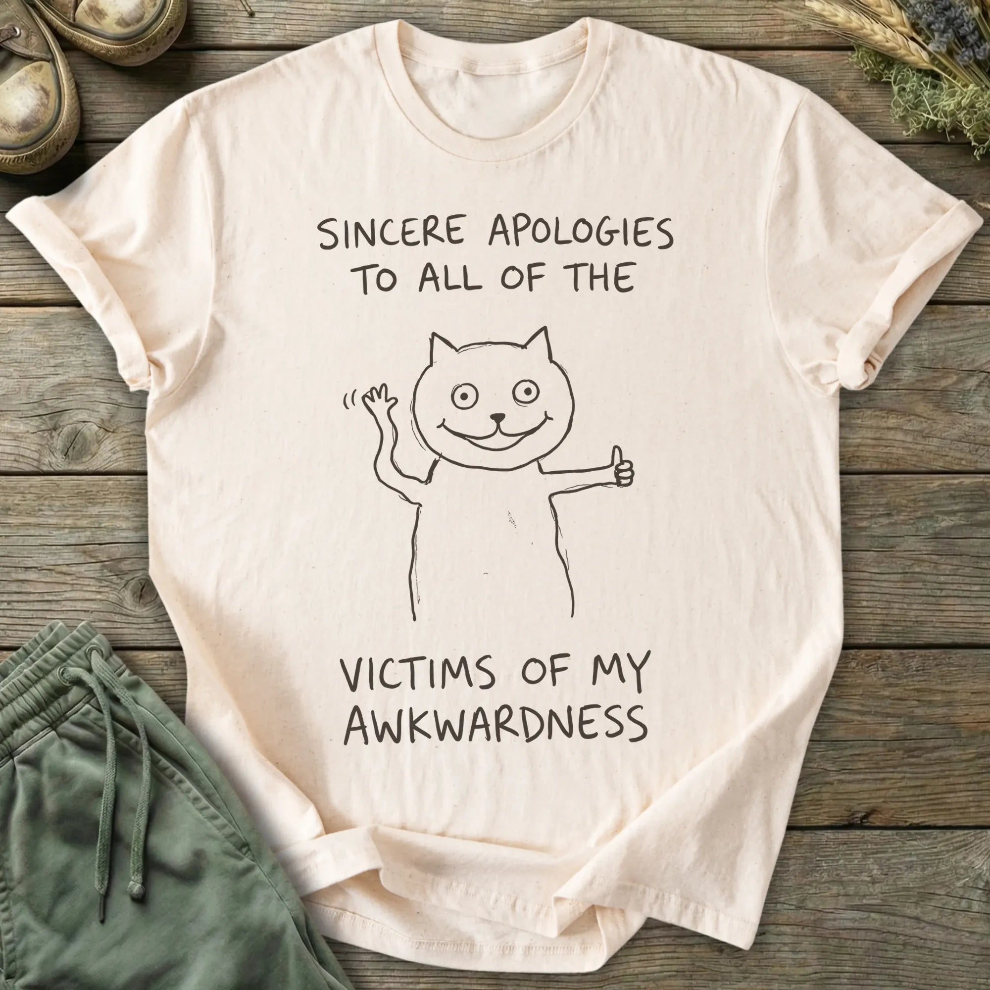 Printify T-Shirt Victims Of My Awkwardness T-Shirt