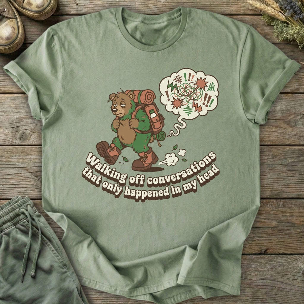 Printify T-Shirt Walking Off Conversations T-Shirt
