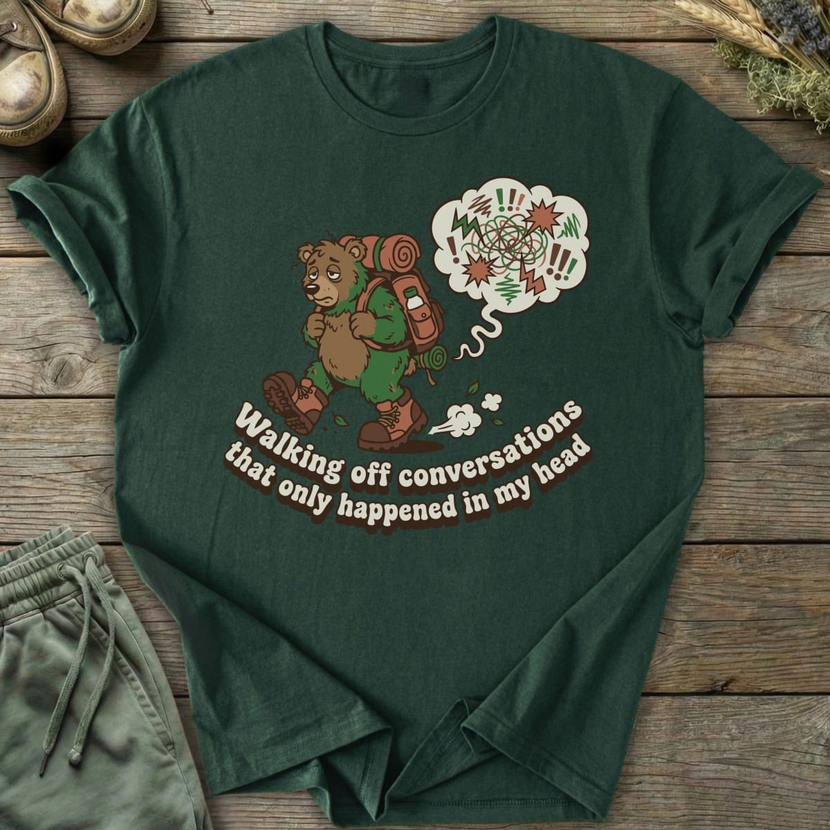 Printify T-Shirt Walking Off Conversations T-Shirt