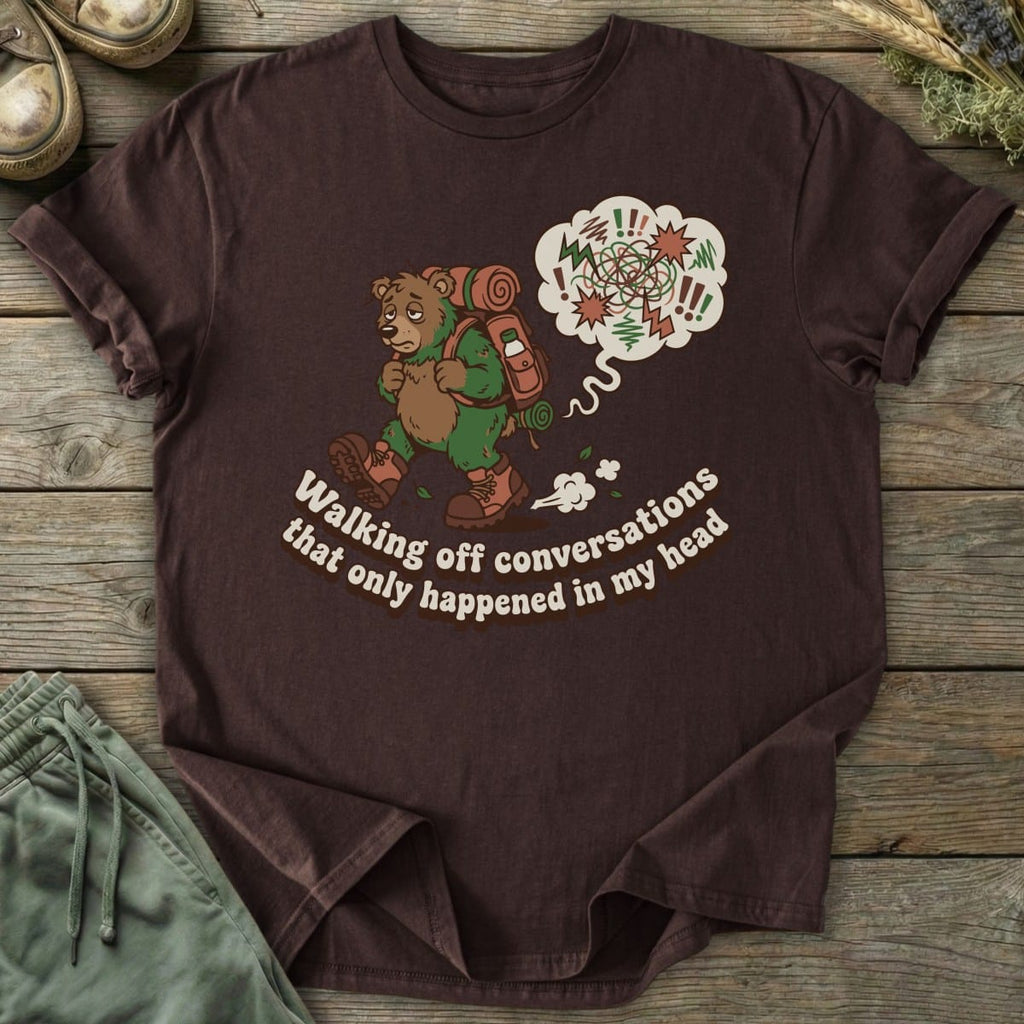 Printify T-Shirt Walking Off Conversations T-Shirt