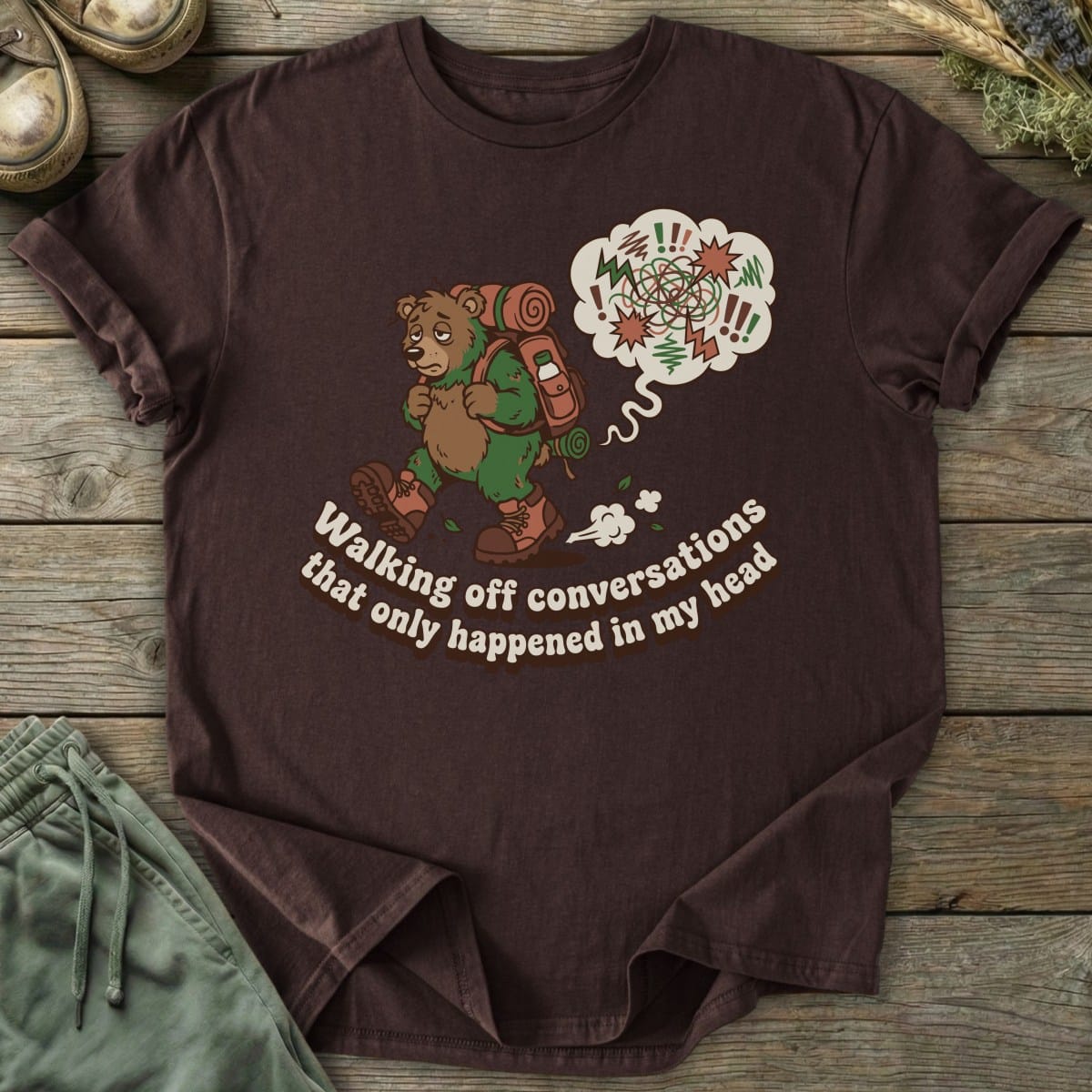 Printify T-Shirt Walking Off Conversations T-Shirt