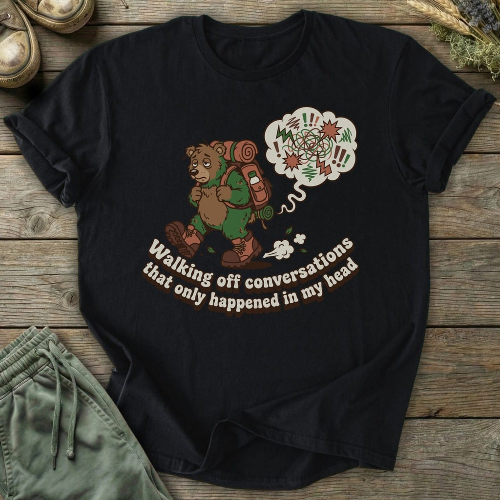 Printify T-Shirt Walking Off Conversations T-Shirt