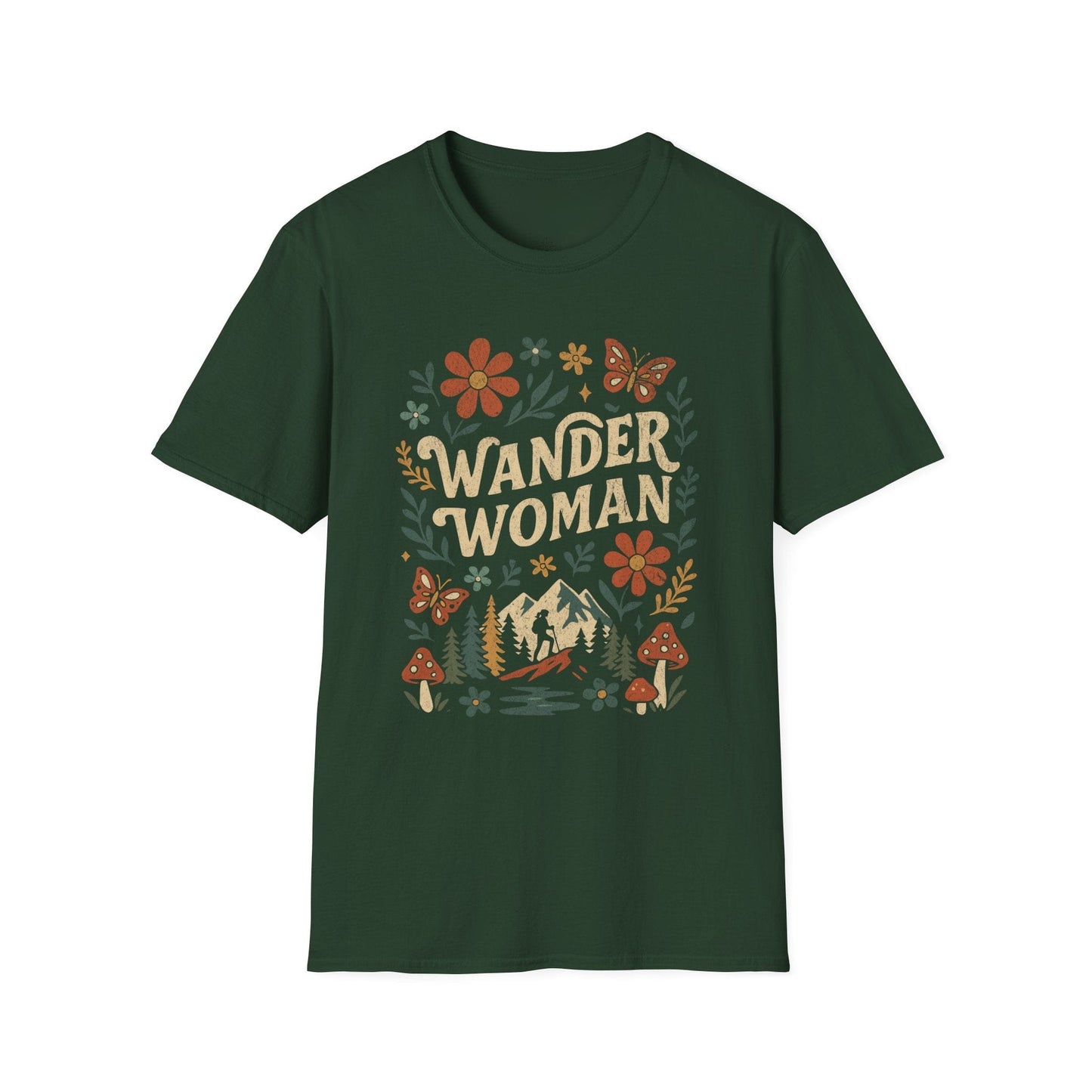 Printify T-Shirt Wander Woman Floral Scene T-Shirt