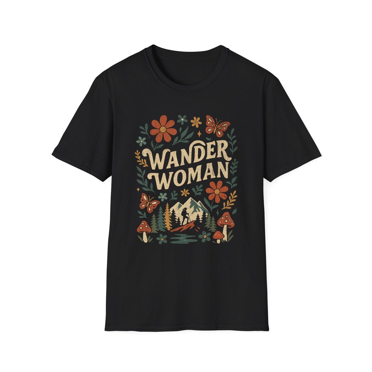 Printify T-Shirt Wander Woman Floral Scene T-Shirt