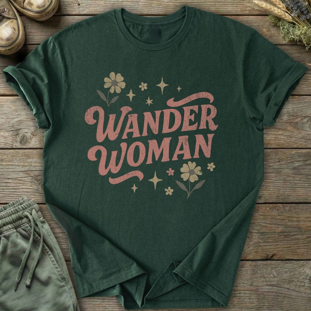 Printify T-Shirt Wander Woman Retro T-Shirt