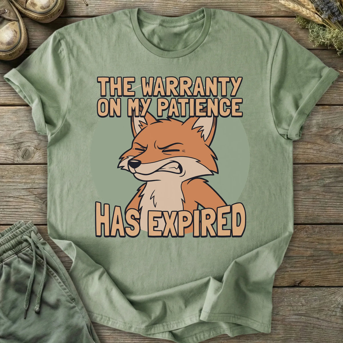 Printify T-Shirt Warranty On Patience T-Shirt