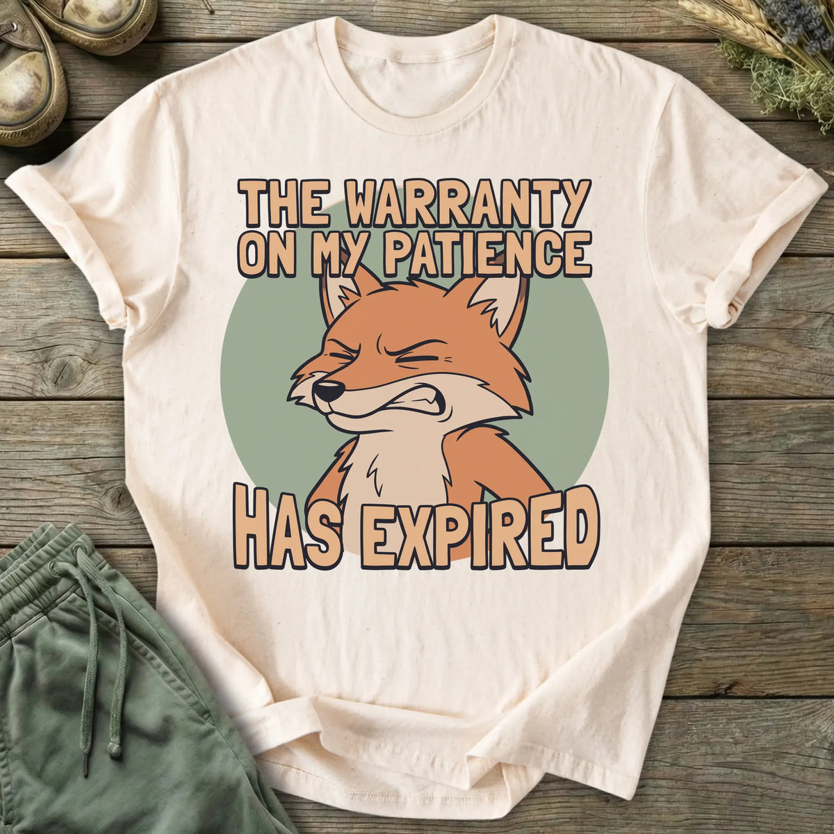 Printify T-Shirt Warranty On Patience T-Shirt